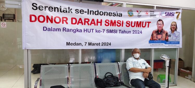 Berterima Kasih ke SMSI Sumut Telah Donorkan Darah, PMI Medan: Selamat HUT ke-7 SMSI