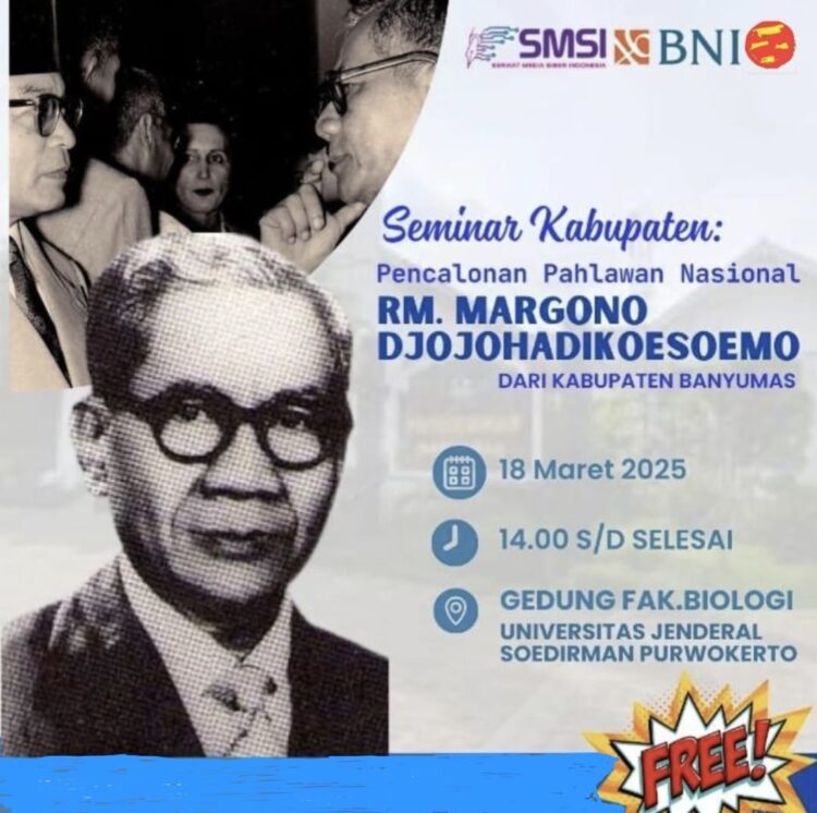 Dukungan Akademisi dan BNI 46 untuk RM. Margono Djojohadikusumo Jadi Pahlawan Nasional